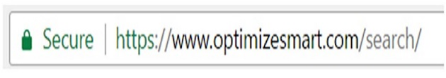 Your search page URL may look like the one below