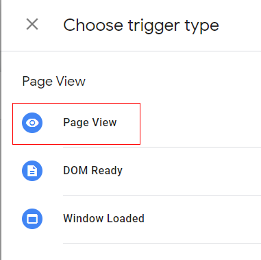 pageview trigger