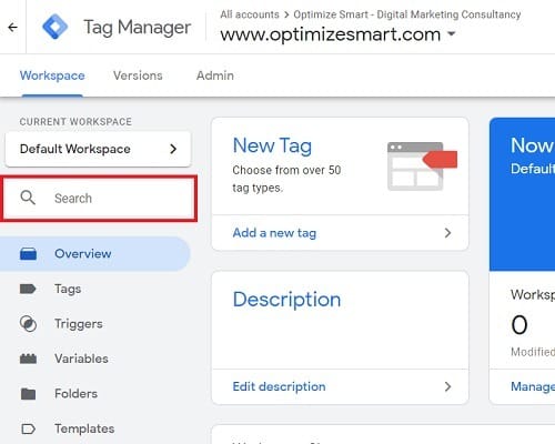 gtm tutorial gtm search