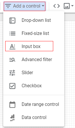 google data studio parameters input
