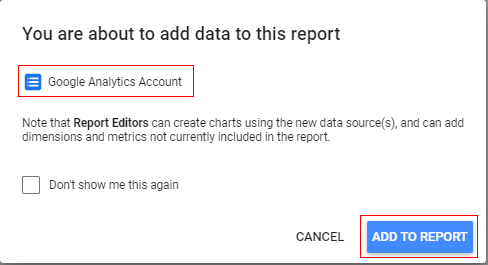 add to report google analytics connector