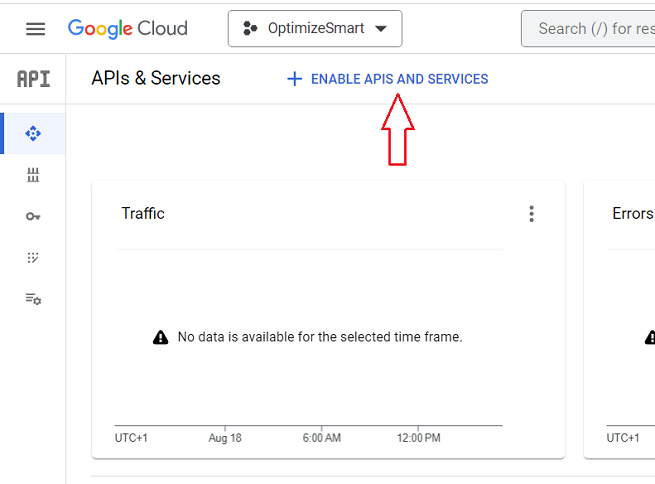 ENABLE APIS AND SERVICES