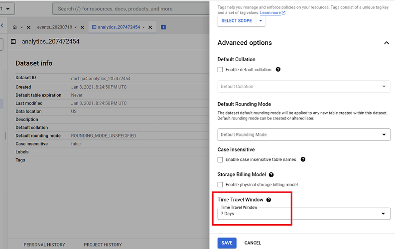 Time Travel in BigQuery