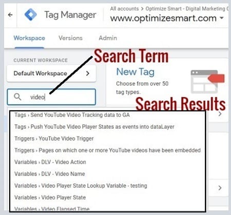 gtm tutorial gtm search results2 1