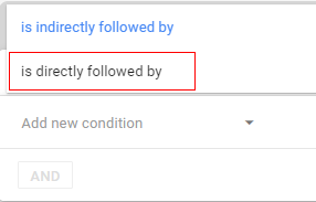 options for following step