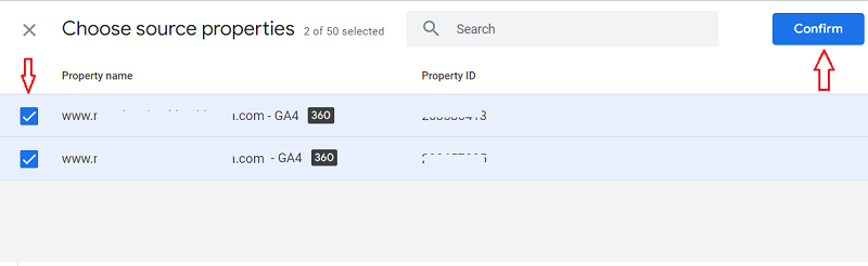 choose source properties ga4