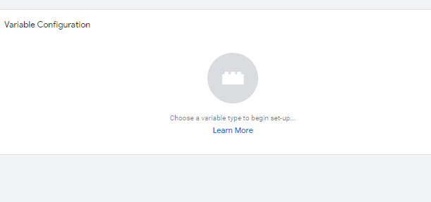 Variable configuration GTM