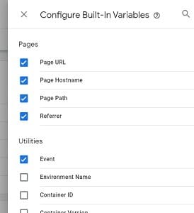 gtm event tracking configure built in variables2