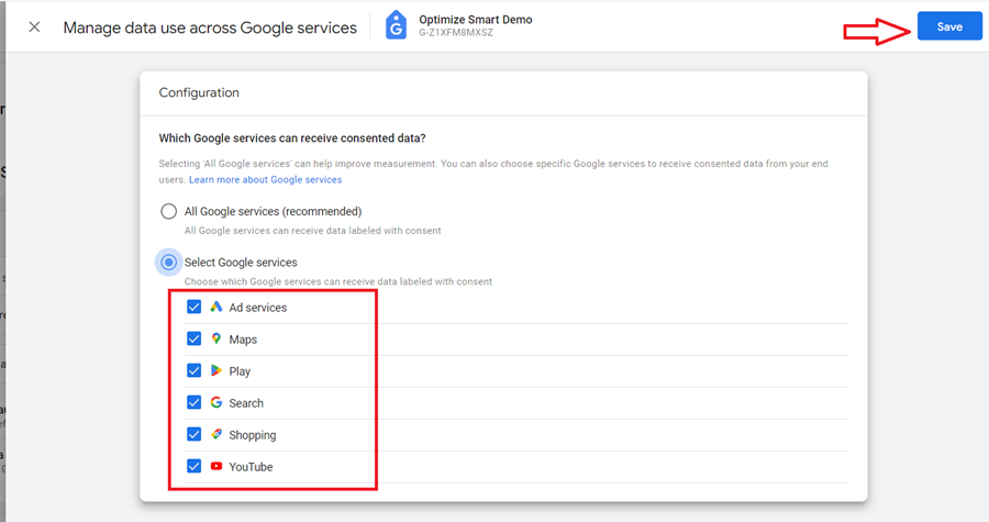 Make sure all checkboxes are selected