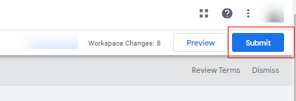 gtm event tracking Submit Changes in GTM container
