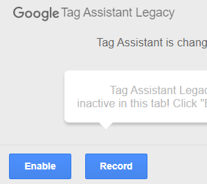 Enable Tag Assistant