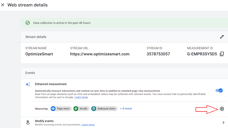 Enhanced measurement settings ga4 1