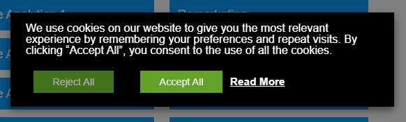 cookie consent banner
