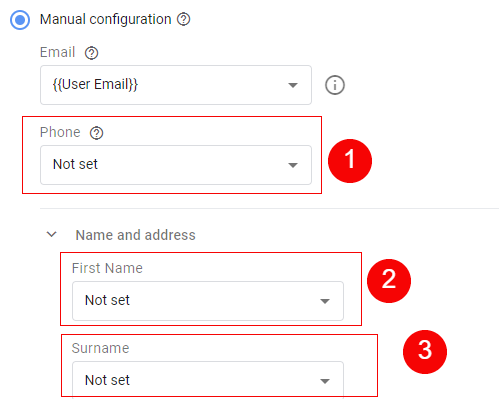 reference them to the data layer variables in GTM