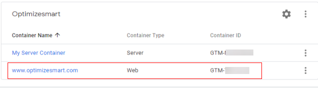 select container