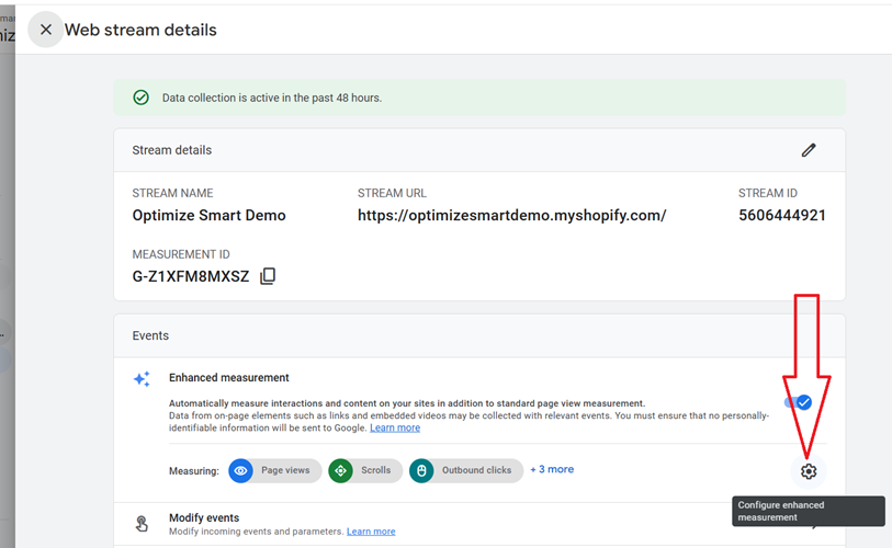 configure enhanced measurement