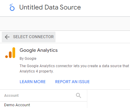 google analytics connector
