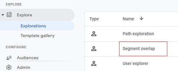 select visulization report