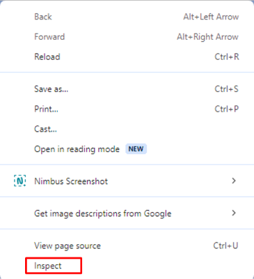 Open the developer tools 1