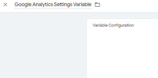 GA settings variable