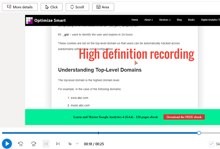 high definition recording microsoft clarity
