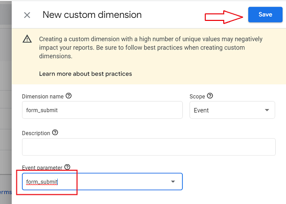 event parameter form submit ga4