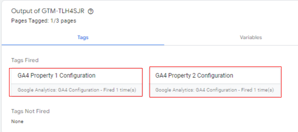 Switch back to the GTM debug window