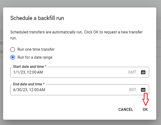 schedule a backfill run 2