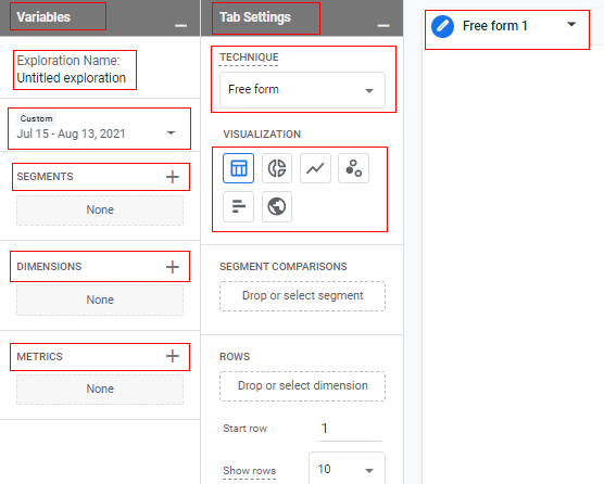 Blank exploration console