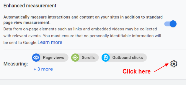enhanced measurment settings