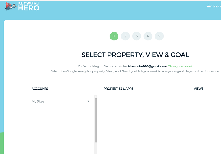 select property view and goal