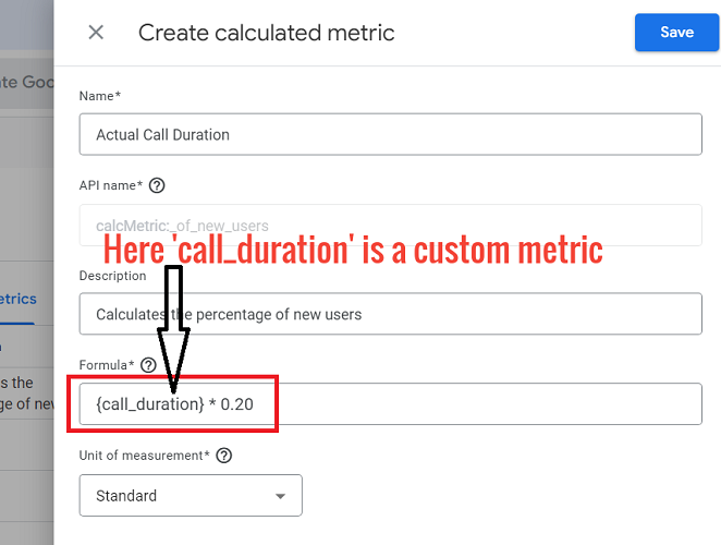 create a calculated metric which is based on the value of a custom metric