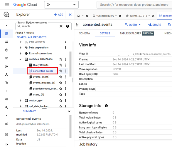 consented events ga4