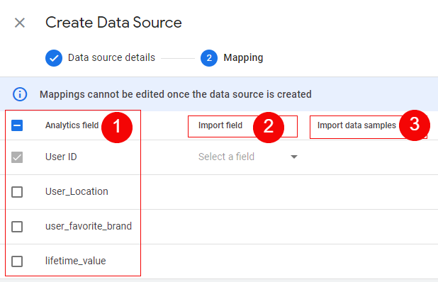 data source mapping