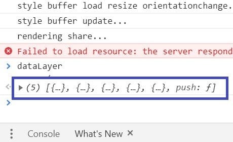 see a line of code just below the dataLayer
