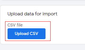 upload csv