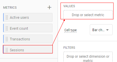 exploration report drag metric
