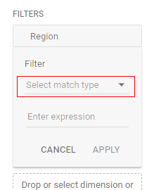 exploration report match type