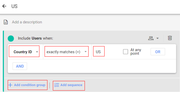 exploration report edit segment