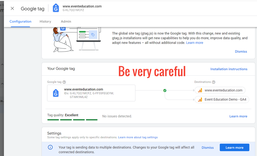 Before You Combine Google Tags: Think Twice! 1 merging google tags ga4