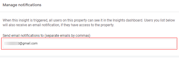 create custom insights notifications