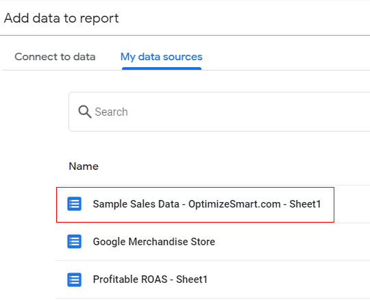 existing data source 2