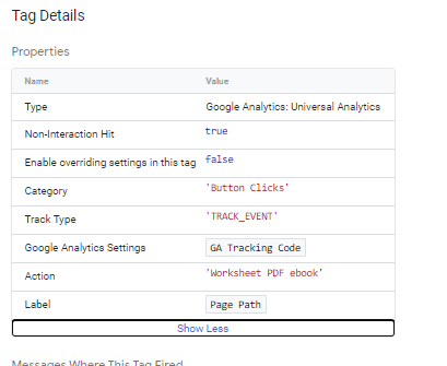 gtm event tracking GA Event Details