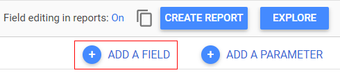 google data studio parameters add afield
