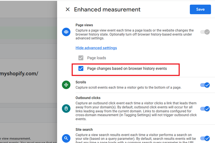 Page changes based on browser history events 2