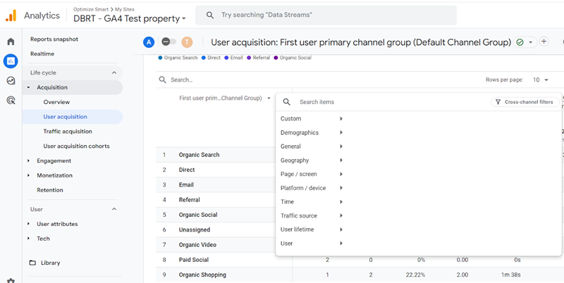 You should now see a screen like the one below