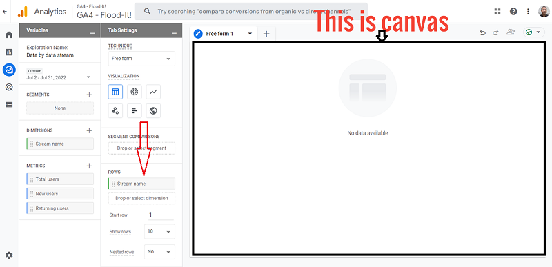 canvas exploration ga4