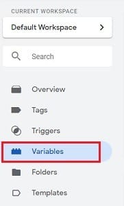 gtm event tracking variable menu