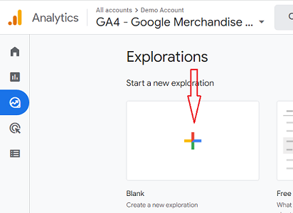 blank report template ga4 1