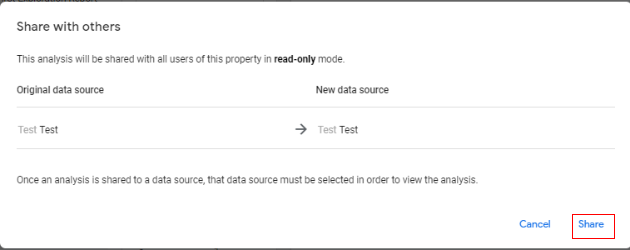 exploration report share with others